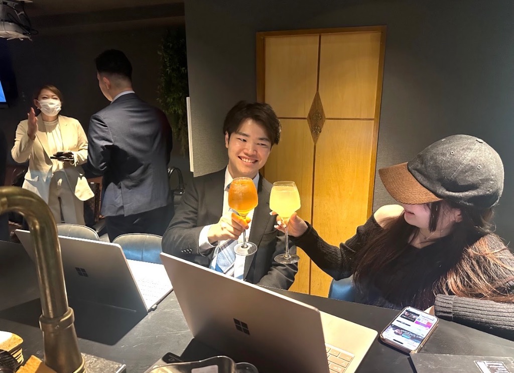 交流会乾杯